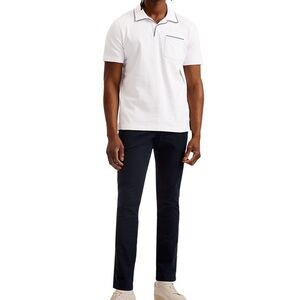 Ted Baker white cotton paisel polo size 3/small